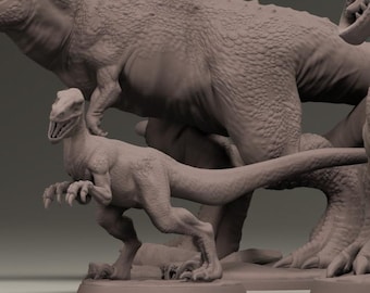 Dungeons and Dragons, DND TTRPG, Wargaming - Dinosaur - Velociraptor, Raptor