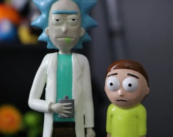 Rick en Morty - Rick Sanchez of Morty Smith-beeldje 3D-geprint