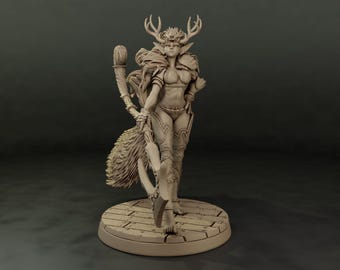 Dungeons and Dragons, DND TTRPG, Wargaming - Playable Character Female Elf - Barbarian, Fighter, Warrior