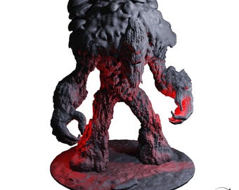 Dungeons and Dragons, DND TTRPG, Wargaming - Druid Wildshape  - Medium Plant - Fungal Monstrosity - Violet Fungus