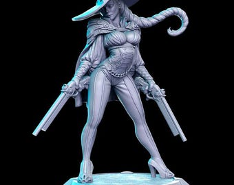 Dungeons and Dragons, DND TTRPG, Wargaming - Playable Character - Female Human Inna - Gunslinger