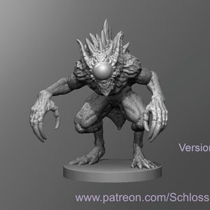 Dungeons and Dragons, DND TTRPG, Wargaming - Medium Aberration - Nothic - 2 Designs