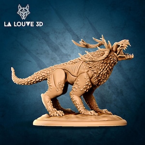 Dungeons and Dragons, DND TTRPG, Wargaming - Medium Fiend - Horned Hell Hound