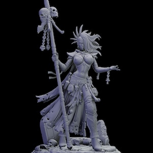 Dungeons and Dragons, DND TTRPG, Wargaming - Playable Character - Female Human - Necromancer, Sorcerer, Mage, Warlock, Wizard