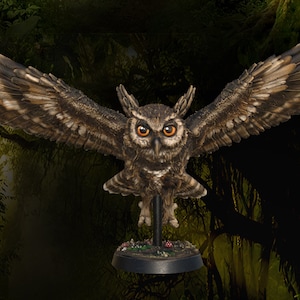 Dungeons and Dragons, DND TTRPG, Wargaming - Druid Animal - Giant Owls - 32mm