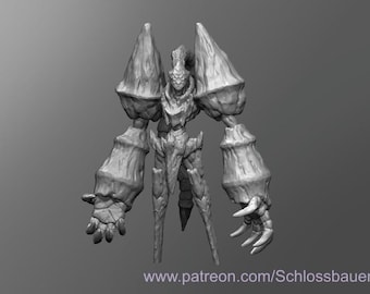 Dungeons and Dragons, DND TTRPG, Wargaming - Medium Construct - Ice Golem
