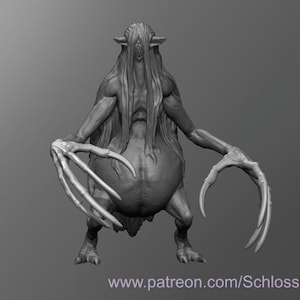 Dungeons and Dragons, DND TTRPG, Wargaming - Medium aberration - Gibberling Broedmoeder