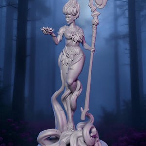Dungeons and Dragons, DND TTRPG, Wargaming - Playable Character - Female Human Sylvara - Sorceress, Witch, Wizard, Cleric, Druid