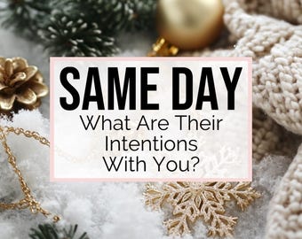 SAME DAY TAROT - What Are Their Intentions With You? | What Do They Want To Happen | 24 Hour Tarot Reading