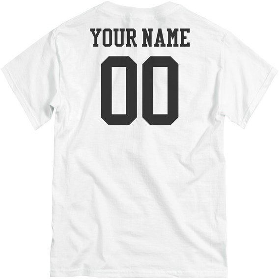 Your Team Your Name and Numbercustom Sport Shirt Front Back - Etsy