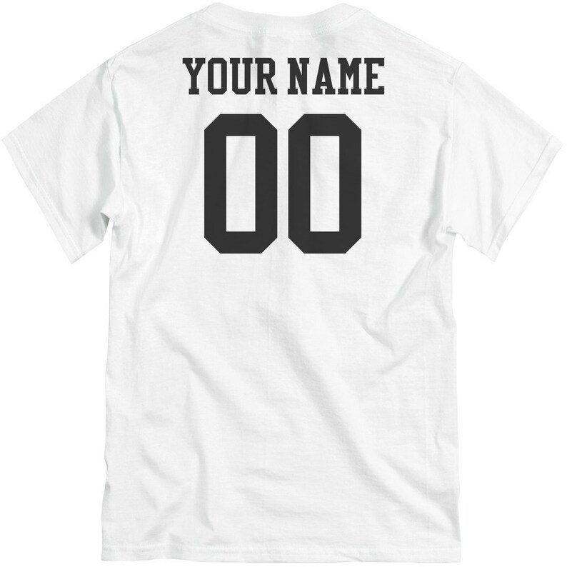 Your Team Your Name and Numbercustom Sport Shirt Front Back - Etsy