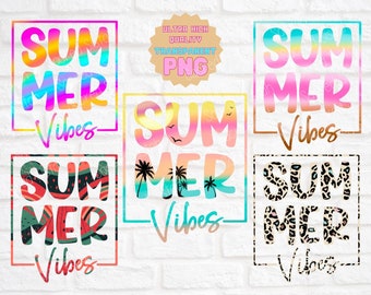 Summer Vibes Png, Summer Png, Summer clipart, Summer Vibes clipart, Sublimation Design,Summer Vibes Bundle, Beach, Sunset, Summer Shirt PNG