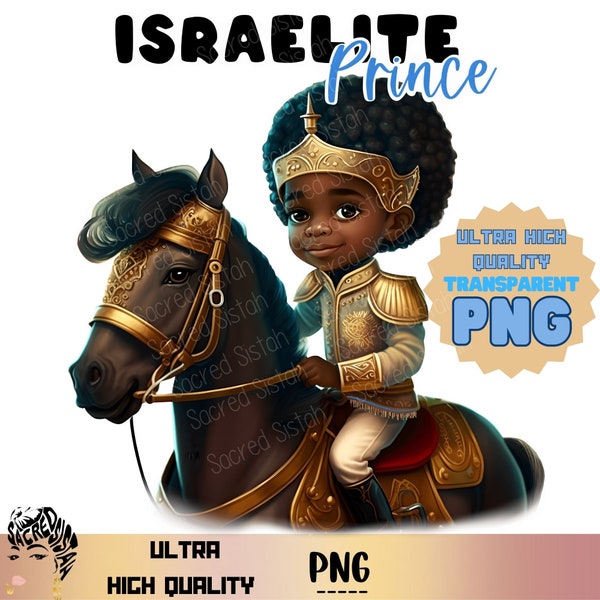 Israelite prince PNG, Hebrew Israelite png, Black Boy PNG,African American clipart PNG Planner Tshirt Tumbler Sublimation