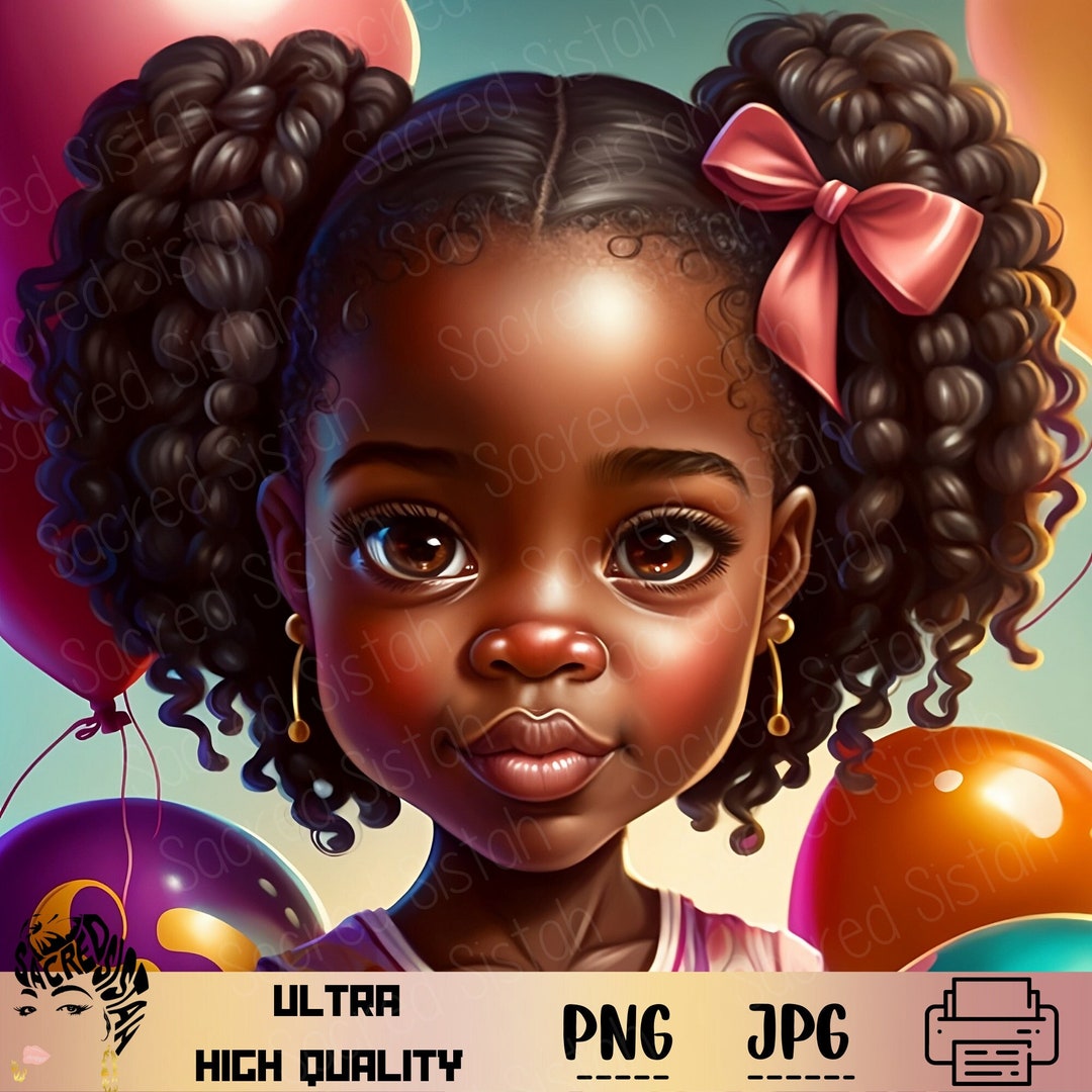 Adorable Black Girl Art | African American ,print on Demand,candyland ...