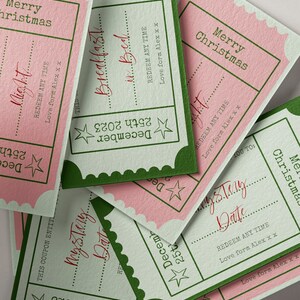 Christmas Gift Tokens Editable, Custom Love Tokens, Personalized ...