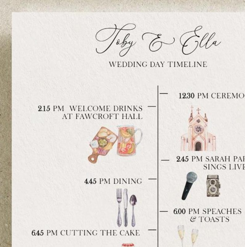 DIY wedding timeline template. Printable wedding day 5x7 order of events
timeline template
itinerary template
wedding day timeline wedding day template wedding itinerary
diy wedding template
printable timeline
illustrated itinerary
watercolor wedding
infographic program
wedding day program
editable timeline