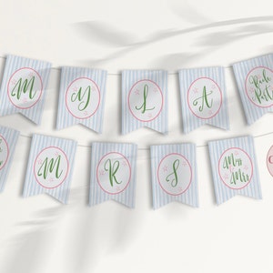 Banner imprimible de texto personalizado, 5x7&quot; Banner de despedida de soltera personalizado, plantilla de letrero de despedida de soltera imprimible personalizada Myla