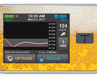 Pegatinas Tandem T Slim X2 Insulin Beer