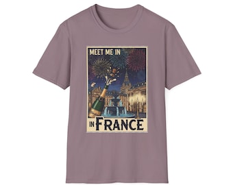 Camiseta Epcot, Camiseta Unissex "Encontre-me na França", Camisetas Combinando da Disney, Camiseta Paris, Camiseta de Viagem, Presente para Viajantes, Camisetas para Grupos da Disney