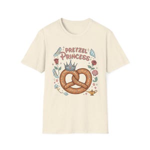 Pretzel Princess T-Shirt, Fun Graphic Tee, Disney Foodie Gift. Disney Snack Shirt, Princess Core, Funny Disney Shirt, Family Vacation Shirts