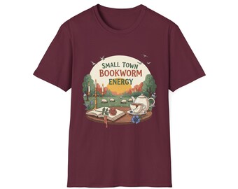 Camiseta Cottagecore Bookworm: Inspirada em A Bela e a Fera