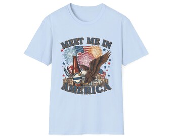Camiseta Epcot, Camiseta Patriótica com Estampa, Encontre-me na América, Camiseta de 4 de Julho, Camiseta Americana, Roupa para Churrasco de Verão, Camisetas Combinando da Disney