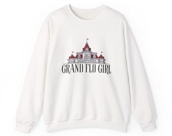 Moletom com gola redonda aconchegante: Grand Flo Girl Theme Park Apparel