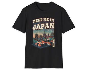 Camiseta Epcot Japão, Camiseta "Encontre-me no Japão", Camiseta de Viagem Disney, Presente para Viajantes, Camiseta para Amantes do Japão, Camiseta Japonesa, Camiseta de Sushi, Disney