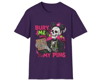 Camiseta de Halloween da Disney, Camiseta Assustadora da Disney, Camiseta Divertida da Disney para Adultos, Roupa de Festa de Halloween Não Tão Assustadora do Mickey, Colecionador de Pins da Disney