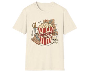 Camiseta Pirata da Pipoca, Camiseta de Lanche da Disney, Balde de Pipoca da Disney, Camiseta Fofa para Casais, Camiseta Pirata da Disney, Camiseta Passeio de Piratas, Camisetas para Férias em Família