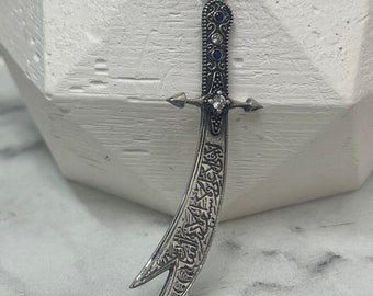 925 Sterling Silver Sword Necklace