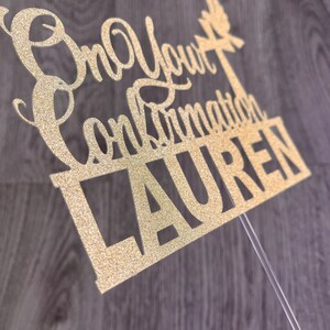 Personalised Confirmation Cake Topper zdjęcie 2