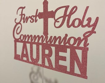 Personalised First Holy Communion Cake Topper