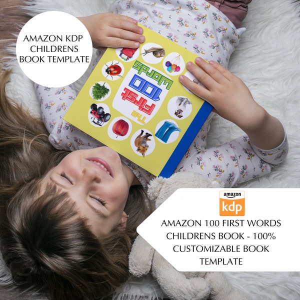 Amazon KDP Childrens Book Template - 28 page interior and cover - Canva Templates - KDP Templates