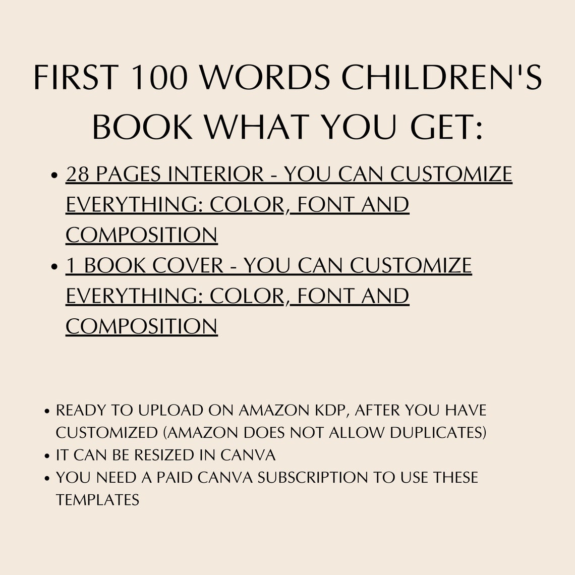 Amazon KDP Childrens Book Template 28 Page Interior and Cover Canva Templates KDP Templates Etsy Amazon KDP Childrens Book Template 28 Page Interior and Cover Canva Templates KDP Templates Etsy