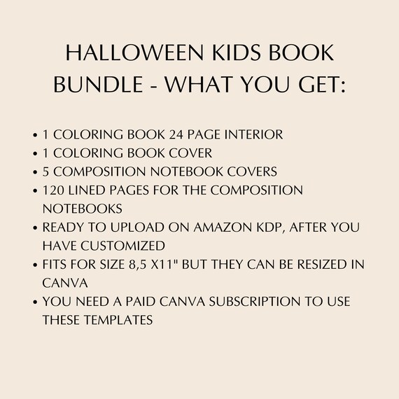 Canva Kids notebook page bundle