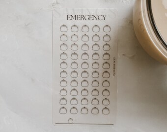 A6 Emergency Fund Savings Challenge | Sinking Fund | Minimalist | Cash Envelopes | Savings | Debt | Tracker | Laminated | Vellum | Budget