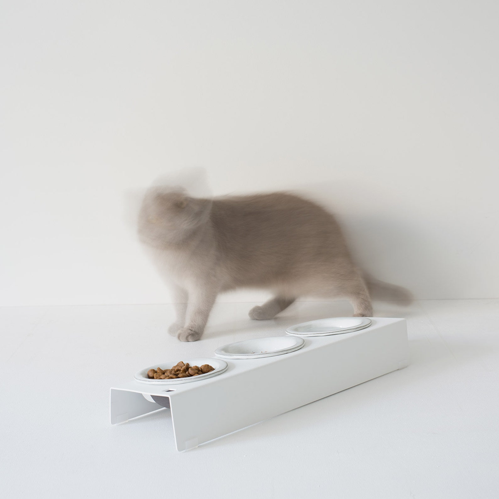 Cat Feeding Shelf, Elevated Cat Food Bowl, Cat Food Tray, Cat Furniture