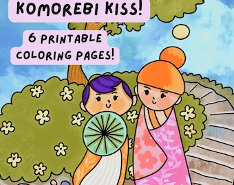 Kolorowanki Kawaii dla dorosłych: Projekty japońskich ogrodów (do pobrania w formacie PDF)
