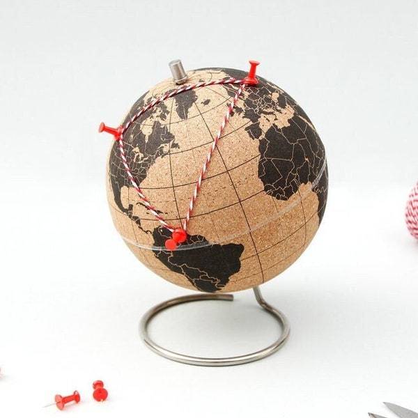 Cork World Map Etsy
