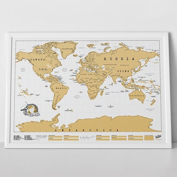 Scratch off World Map Etsy