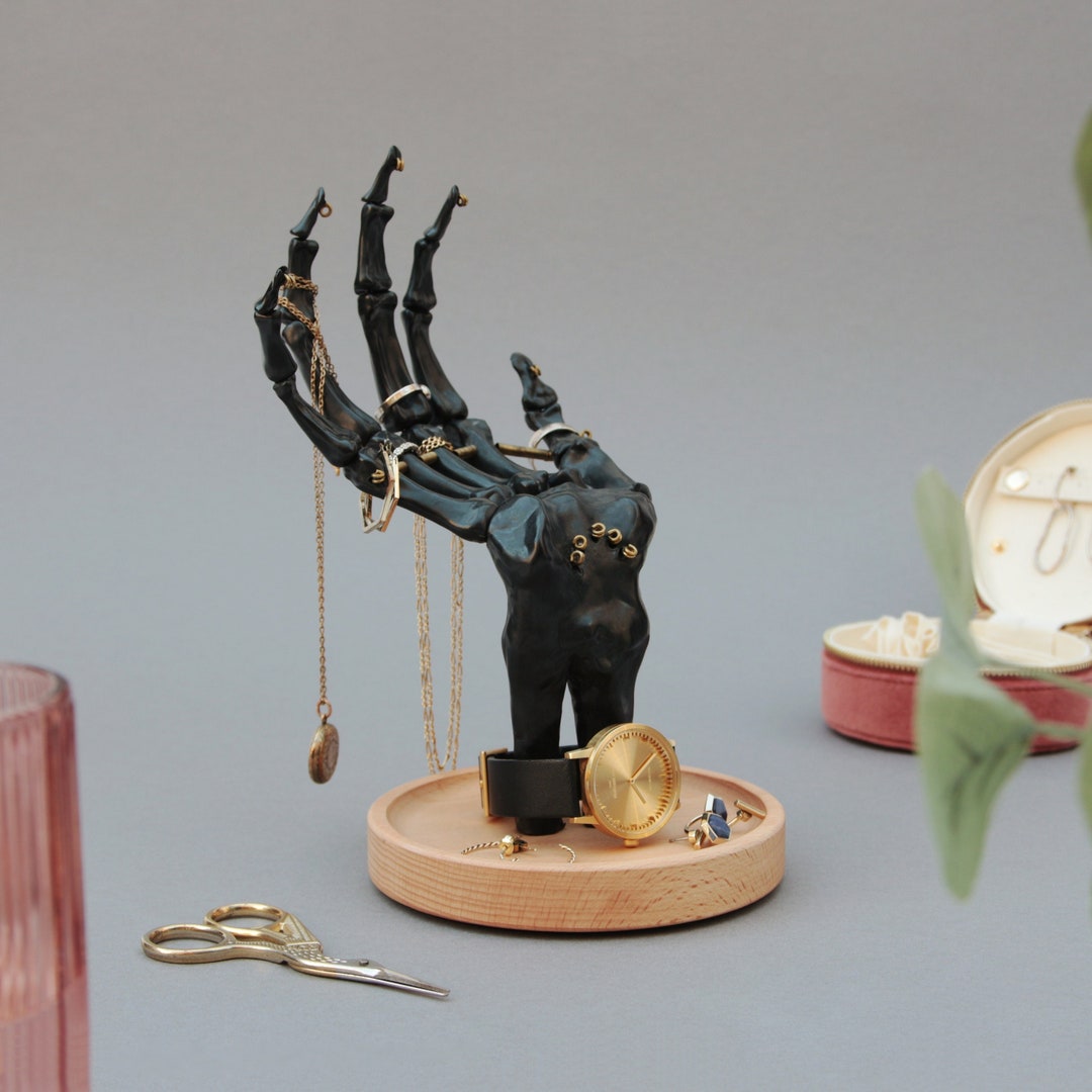 Skeleton Hand Jewelry Holder Jewelry Organizer Ring Holder Gothic Jewelry Stand Earring Holder