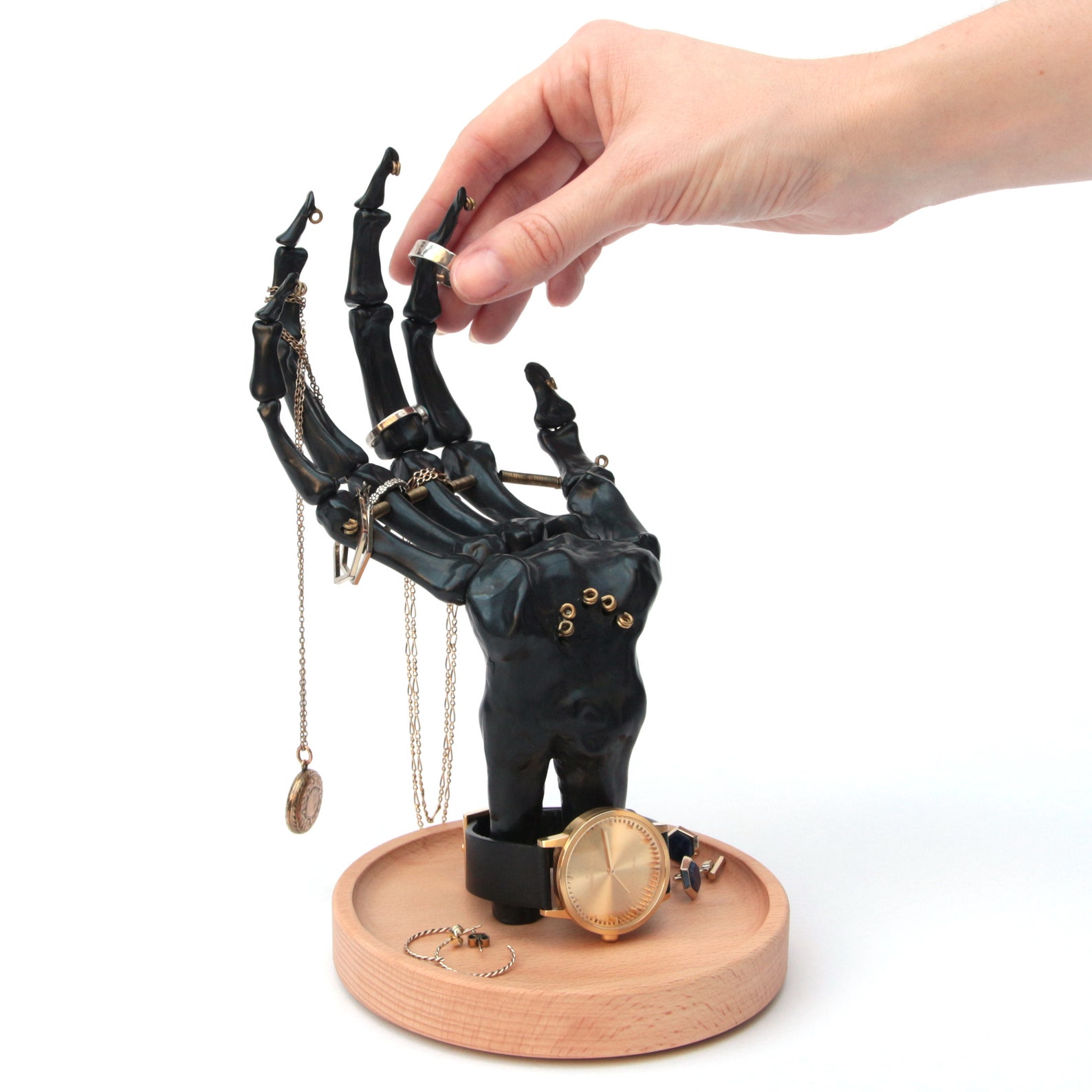 Skeleton Hand Jewelry Holder Jewelry Organizer Ring Holder Etsy
