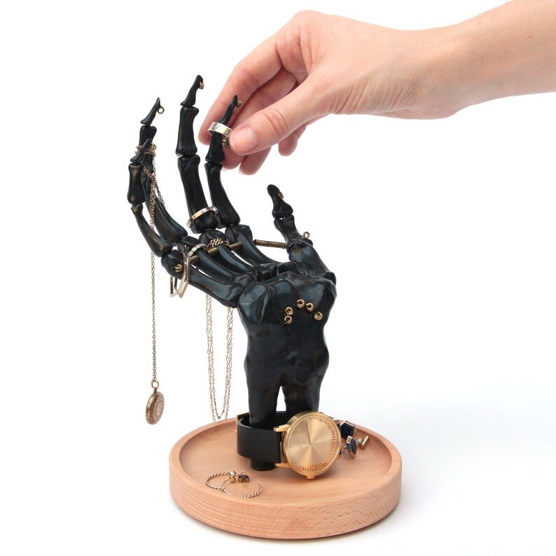 Skeleton Hand Jewelry Holder Jewelry Organizer Ring Holder Etsy