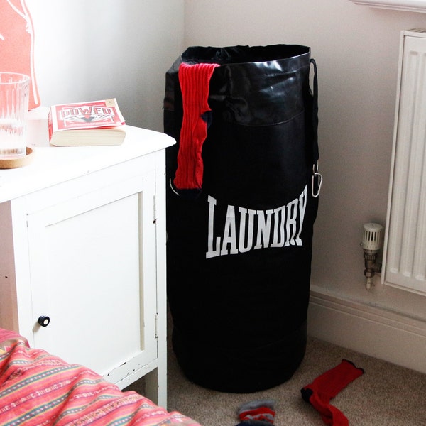 Punching Bag Laundry Basket | Laundry Bags & Hampers | Dorm Room Essentials for Students | Dorm Essentials | Laundry Hamper