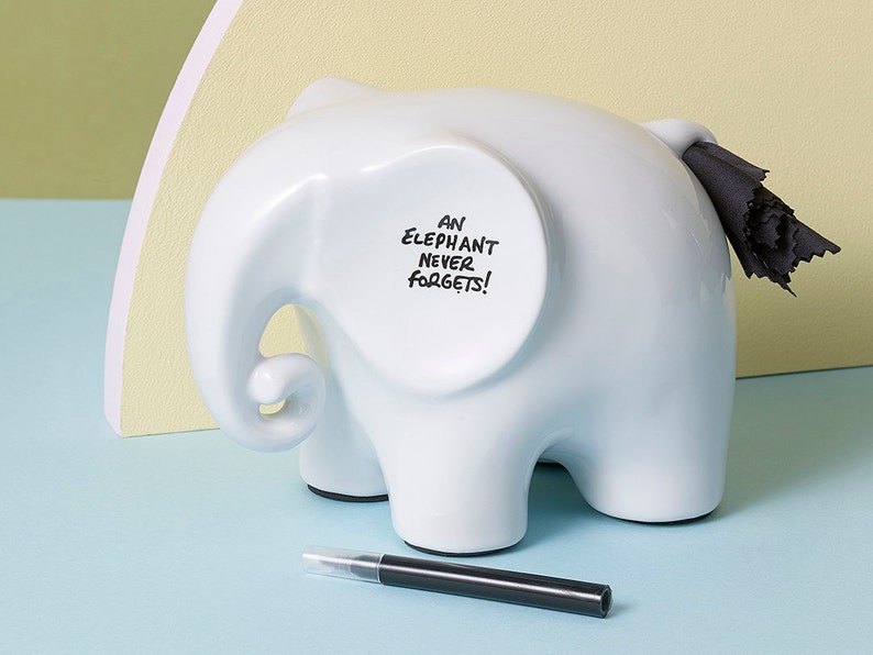 Desk Tidy Whiteboard Ceramic Memo Elephant White Board for Etsy