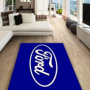 Ford rectangular carpet, rug, man cave, decoration, living room rug ornament, for your husband, for your fathers, birthday, for your childre