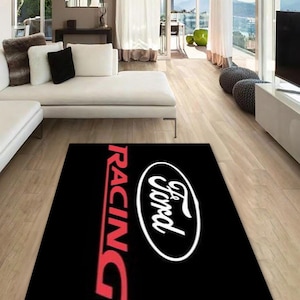 Ford Racing rectangular carpet, Rug, Man cave, Decoration, Living room rug Garage car brand ornament, birthday, office, for your children