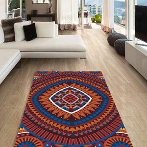 Ethnic rectangular rug, Decoration, Living room rug, Kilim, Indian pattern, Luxury rug, Gym, Yoga, special design for mothers