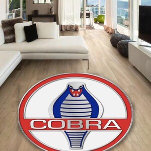 Shelby mustang round carpet, Man Cave, Decoration, Living Room, Car Brand, Garage, Cars, Gift, Fathers Day, Gift for husband